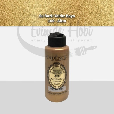 100 Altın Cadence Su Bazlı Yaldız Boya 120ML