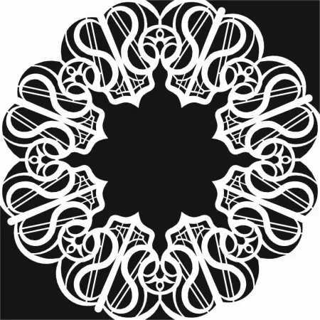 Lace Model DCS08 Lace Series 15x15 Stencil