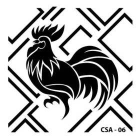 Horoz Figür Çocuk Stencil 25x25cm CSA06