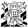 Cute Robots Kids Stencil 25x25cm CSR04
