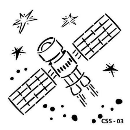 Satellite Figure Child Stencil 15x15cm CSS03