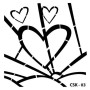 Heart Figure Child Stencil 25x25cm CSK03