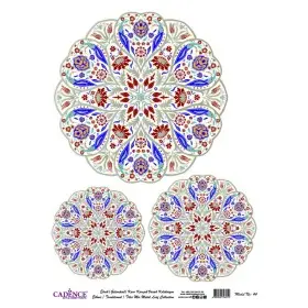 Desenli Varak Pirinç Dekopaj Model 44 Gümüş