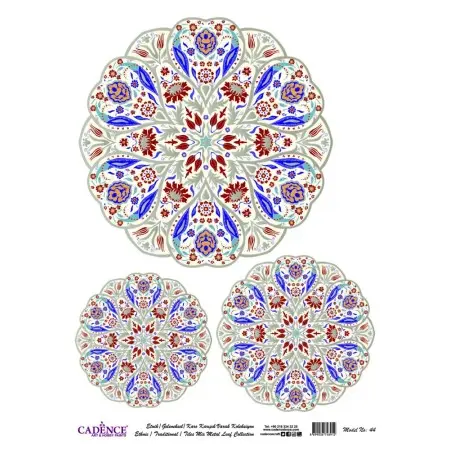 Desenli Varak Pirinç Dekopaj Model 44 Gümüş