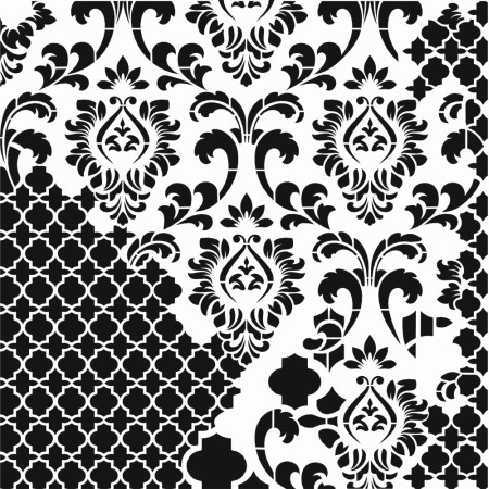 Kolaj Model GCSM01 Grunge Duvar Stencil 25x25cm