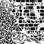 Collage Model GCSM05 Grunge Wall Stencil 25x25cm