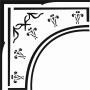 Corner Border Model D302 15x20 D Series Stencil