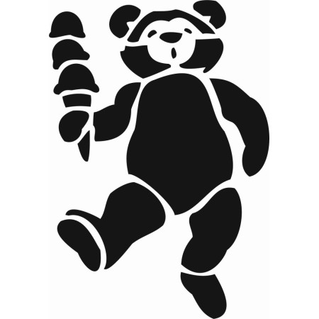 Teddy Bear Model D705 15x20 D Series Stencil