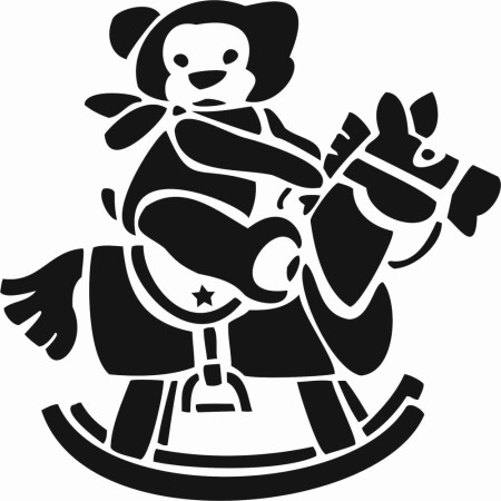 Teddy Bear Model D720 15x20 D Series Stencil