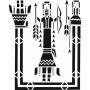Hieroglyph Model D836 15x20 D Series Stencil