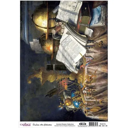 Model AB001 Deluxe Art Collection Pirinç Dekopaj 30x42cm