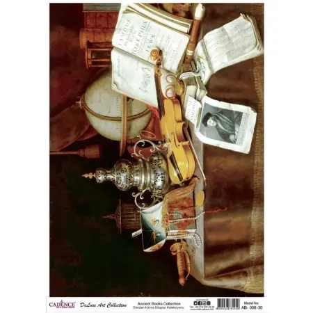 Model AB008 Deluxe Art Collection Pirinç Dekopaj 30x42cm