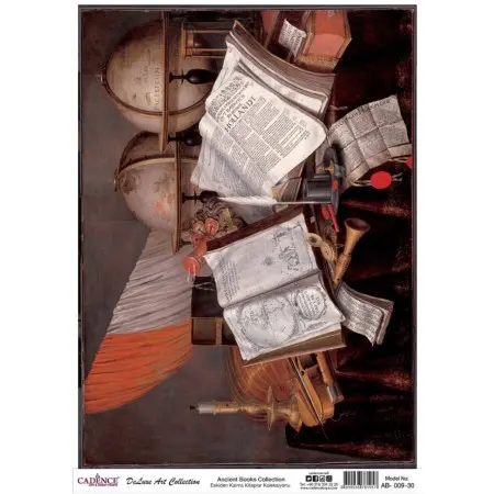 Model AB009 Deluxe Art Collection Pirinç Dekopaj 30x42cm
