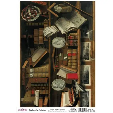 Model AB012 Deluxe Art Collection Pirinç Dekopaj 30x42cm