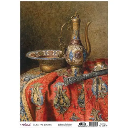 Model AC003 Deluxe Art Collection Pirinç Dekopaj 30x42cm