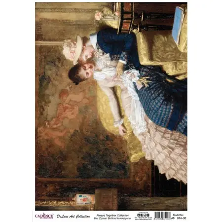 Model AT014 Deluxe Art Collection Brass Decoupage 30x42cm