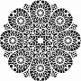 Belly Lace Model DS43 Lace Series 25x35 Stencil