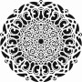 Belly Lace Model DS40 Lace Series 25x35 Stencil