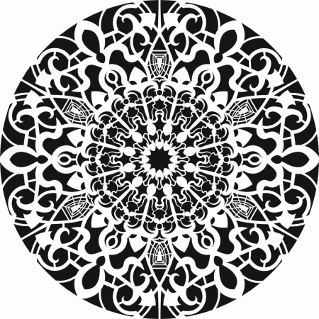 Belly Lace Model DS38 Lace Series 25x35 Stencil