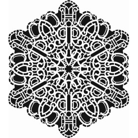 Göbek Dantel Model DS37 Dantel Serisi 25x35 Stencil