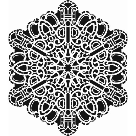 Göbek Dantel Model DS37 Dantel Serisi 25x35 Stencil