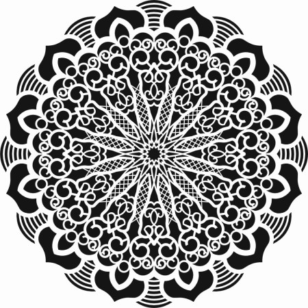 Belly Lace Model DS35 Lace Series 25x35 Stencil
