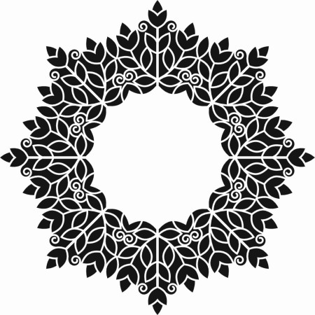 Belly Lace Model DS32 Lace Series 25x35 Stencil