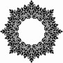 Belly Lace Model DS32 Lace Series 25x35 Stencil