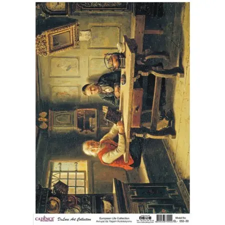 Model EL053 Deluxe Art Collection Pirinç Dekopaj 60x84cm
