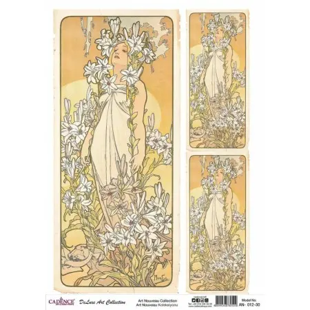 Model AN012 Deluxe Art Collection Pirinç Dekopaj 60x84cm