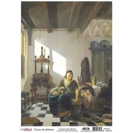 Model EL052 Deluxe Art Collection Pirinç Dekopaj 90x125cm