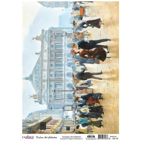 Model EL042 Deluxe Art Collection Pirinç Dekopaj 90x125cm