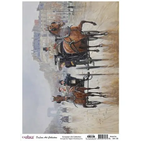 Model EL041 Deluxe Art Collection Pirinç Dekopaj 90x125cm