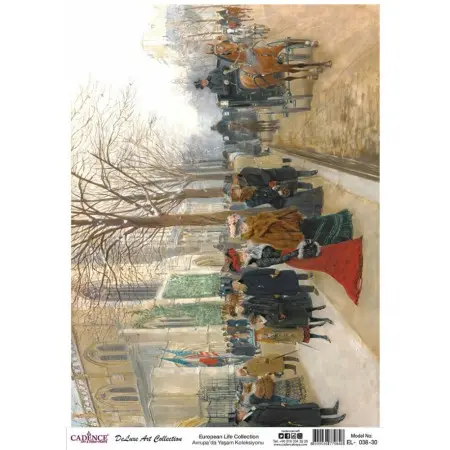 Model EL038 Deluxe Art Collection Pirinç Dekopaj 90x125cm