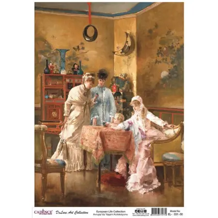 Model EL031 Deluxe Art Collection Pirinç Dekopaj 90x125cm