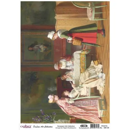 Model EL029 Deluxe Art Collection Pirinç Dekopaj 90x125cm