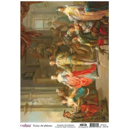 Model EL018 Deluxe Art Collection Pirinç Dekopaj 90x125cm