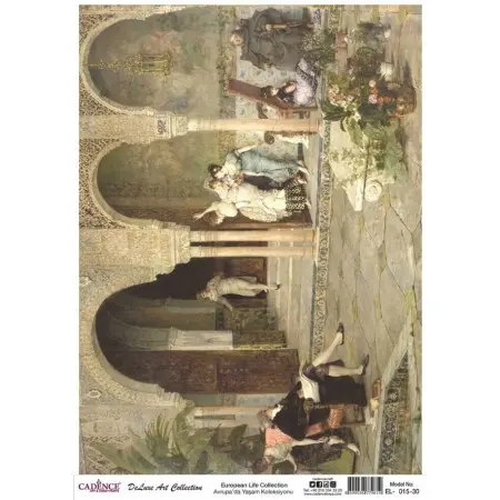 Model EL015 Deluxe Art Collection Pirinç Dekopaj 90x125cm