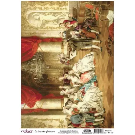 Model EL001 Deluxe Art Collection Pirinç Dekopaj 90x125cm