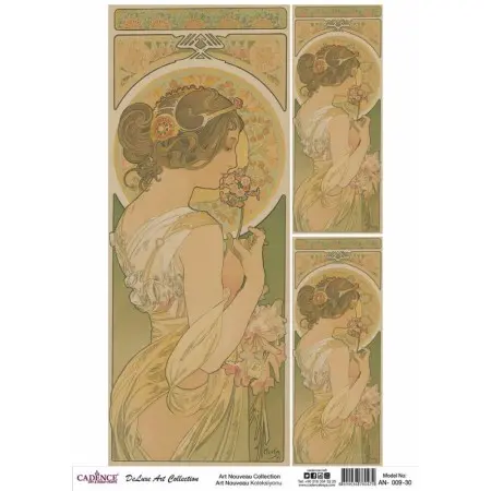 Model AN009 Deluxe Art Collection Pirinç Dekopaj 90x125cm