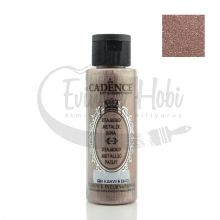 684 Kahverengi Cadence Diamond Metalik Boya 70ML