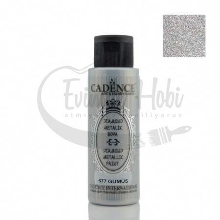 677 Gümüş Cadence Diamond Metalik Boya 70ML