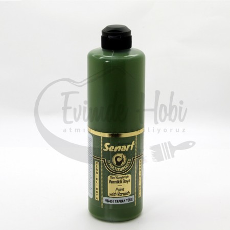 Senart Vernikli Boya VB051 Yaprak Yeşil 500ml