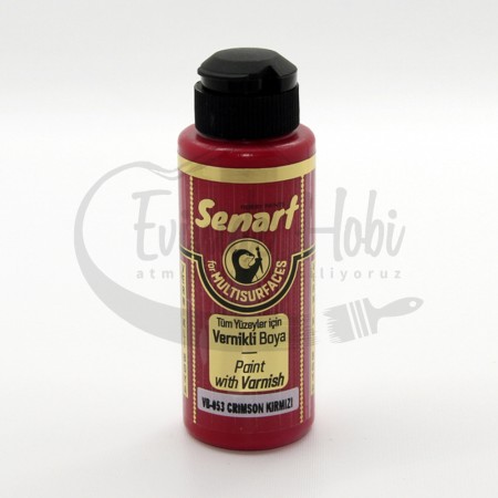 Senart Vernikli Boya VB053 Crimson Kırmızı 120ml