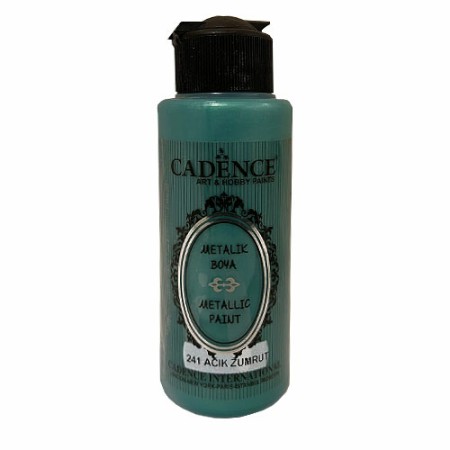 241 Açık Zümrüt Cadence Ham Yüzeyler İçin Metalik Boya 120ML