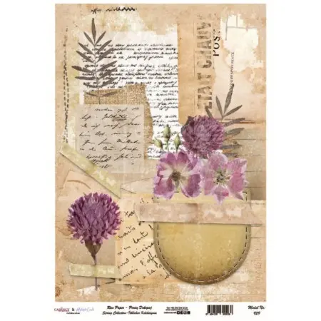 Model 929 Spring Collection Cadence Rice Decoupage Paper 30x42cm