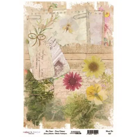 Model 928 Spring Collection Cadence Rice Decoupage Paper 30x42cm