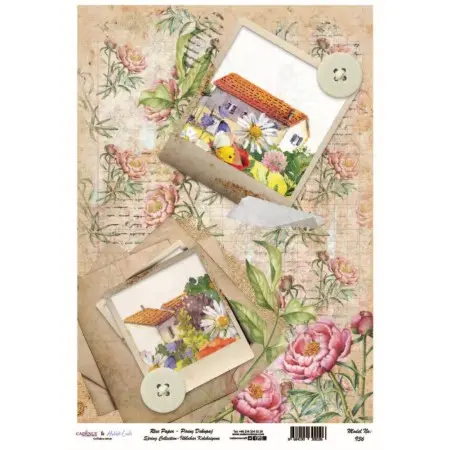 Model 936 Spring Collection Cadence Rice Decoupage Paper 30x42cm