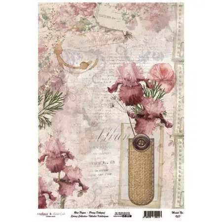 Model 937 Spring Collection Cadence Rice Decoupage Paper 30x42cm