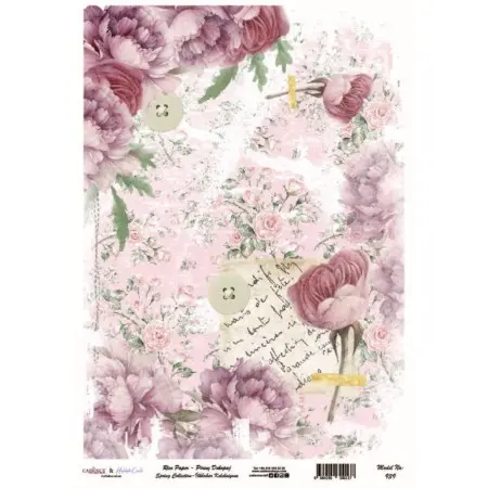 Model 939 Spring Collection Cadence Rice Decoupage Paper 30x42cm